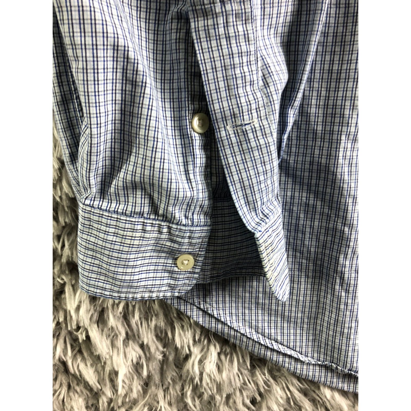 Polo Ralph Lauren Polo Ralph Lauren Lowell Sport Shirt XL Mens Blue Plaid Long Sleeve Spread Collar Button-Up Size US XL / EU 56 / 4 - 2 Thumbnail