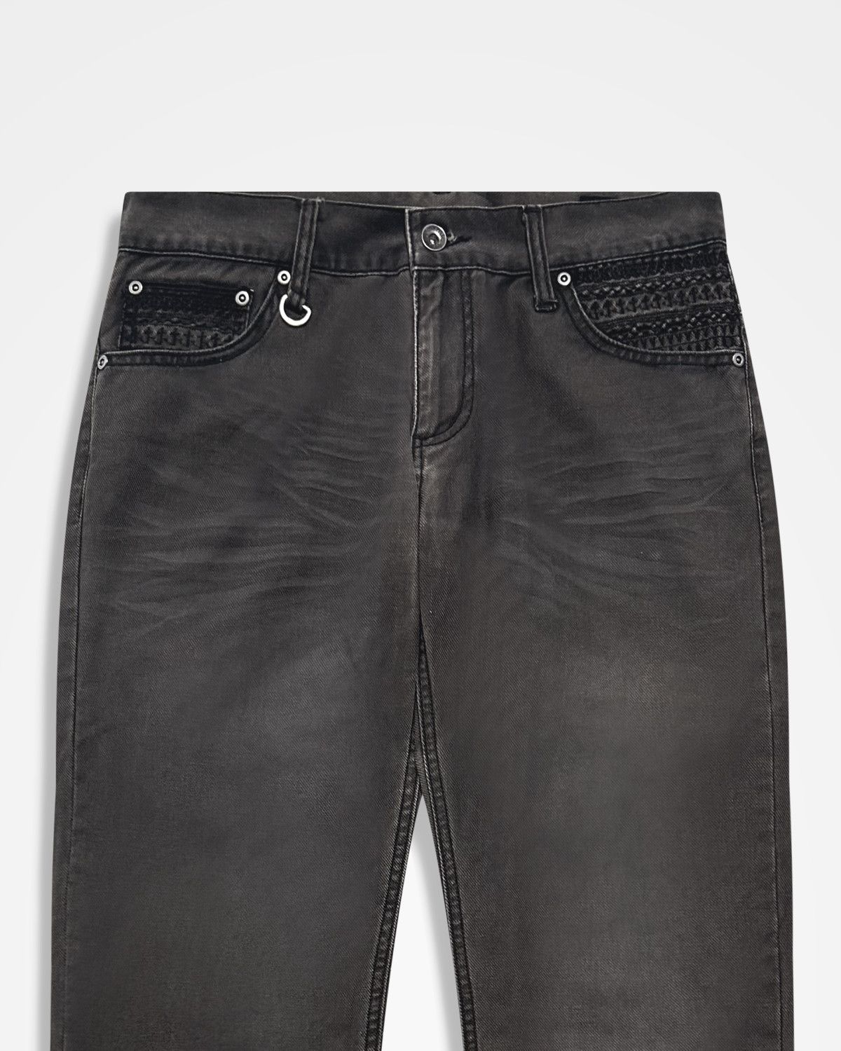 semanticdesign Semantic Design, Chemical Lace Mud-Wash Jeans Size US 32 / EU 48 - 3 Thumbnail
