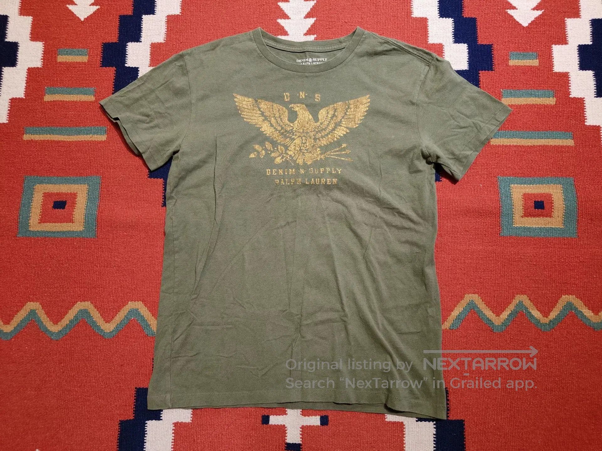 RRL Ralph Lauren RL RRL Vintage Green Eagle T-Shirt. Size US S / EU 44-46 / 1 - 1 Thumbnail