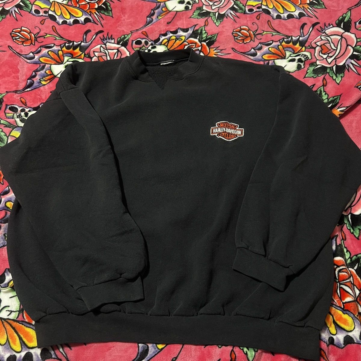 Harley Davidson Vintage 90s Harley Davidson Sweatshirt Crew neck Size US XXL / EU 58 / 5 - 1 Thumbnail
