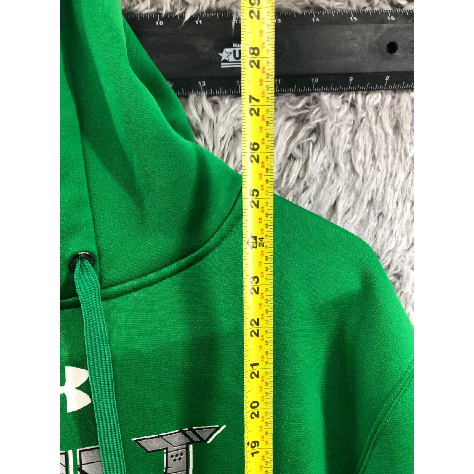 Under Armour Under Armour Storm Hoodie Mens S Green Long Sleeve Pullover Hooded Pockets Logo Cotton Knit Fall Winter Sports Shirt Size US S / EU 44-46 / 1 - 5 Thumbnail