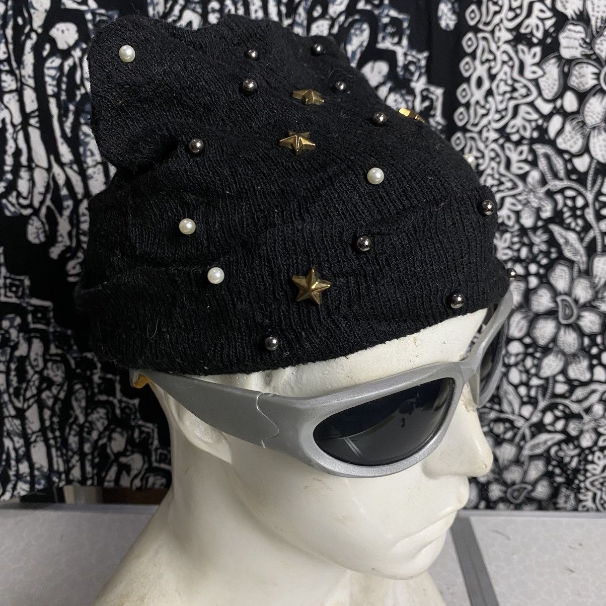 If Six Was Nine × Japanese Brand × Le Grande Bleu (L.G.B.) 2000s y2k studded unique beanie hats Size ONE SIZE - 4 Thumbnail