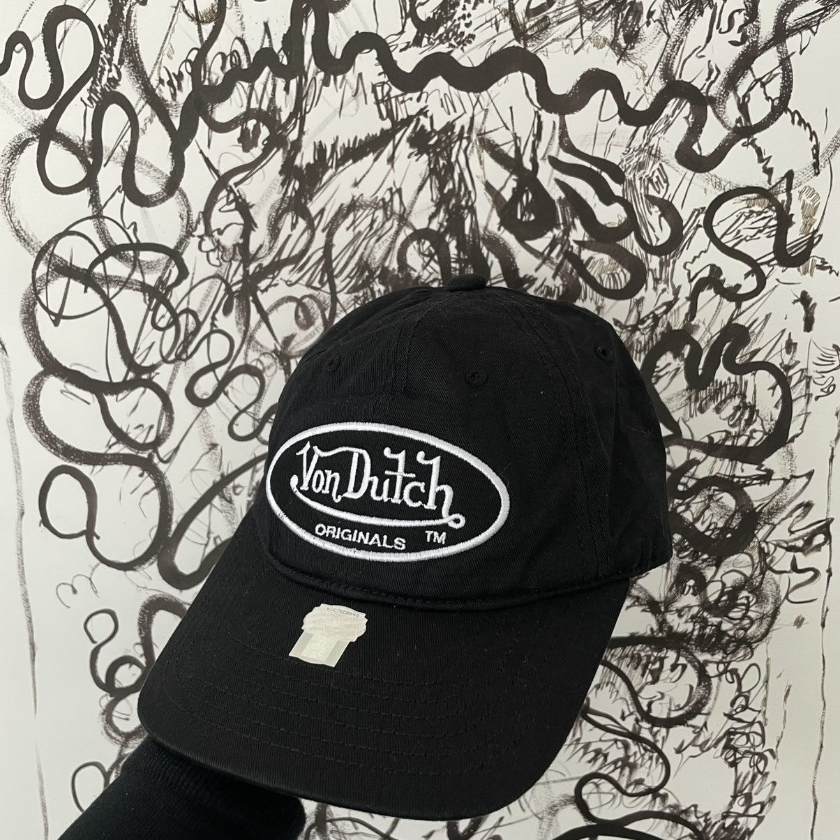 Von Dutch Vintage Von Dutch patch logo Black cap y2k Size ONE SIZE - 1 Thumbnail