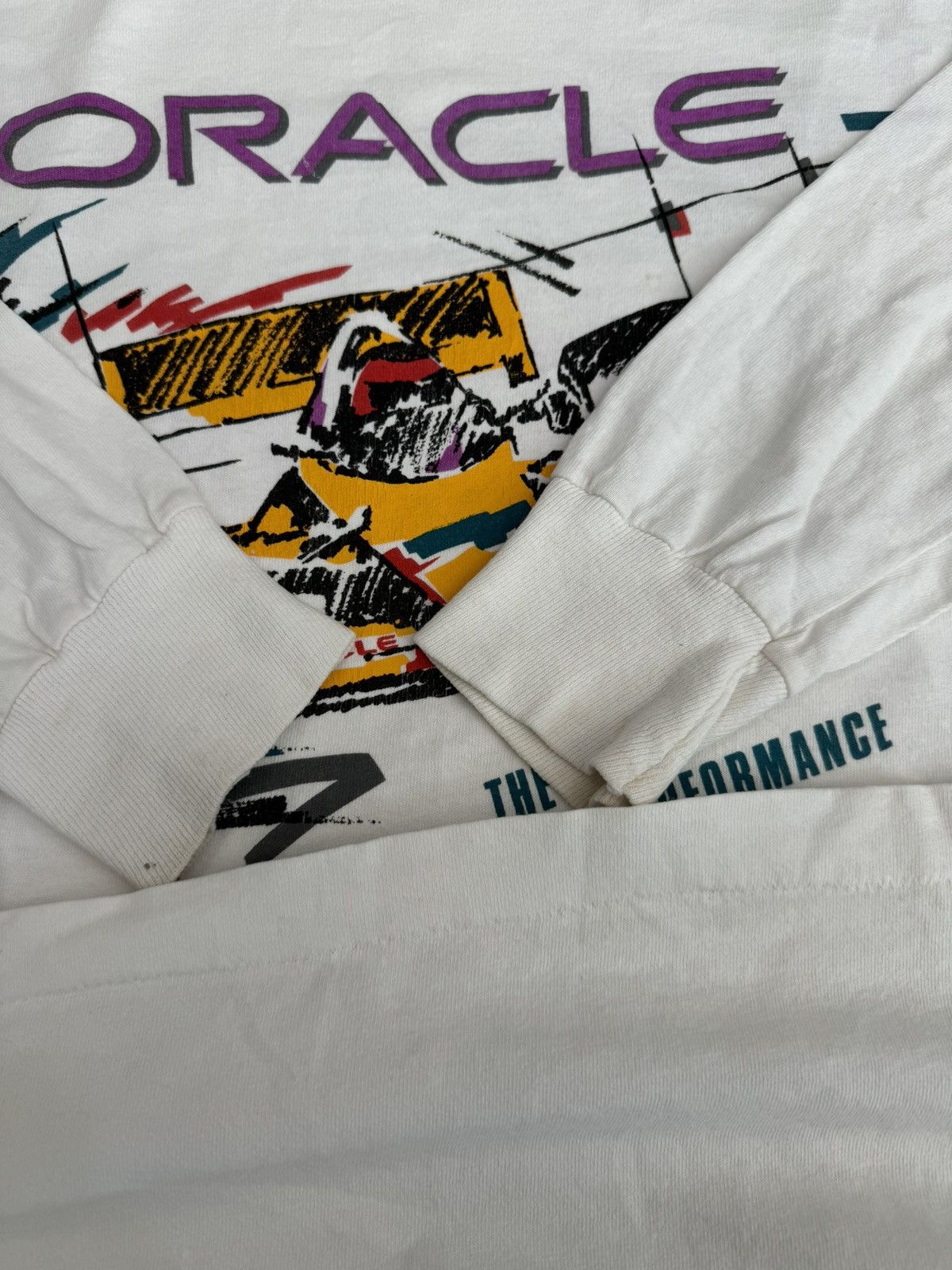 Vintage Vintage ‘95 Oracle Team Unix F1 Racing Longsleeve Tee Size US XL / EU 56 / 4 - 14 Thumbnail