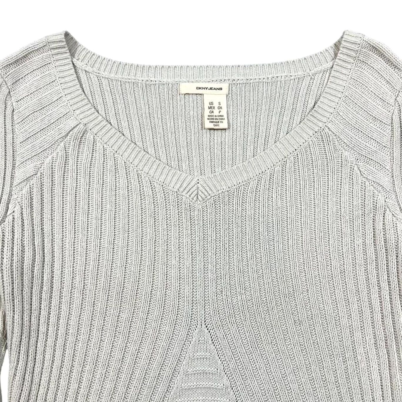 DKNY DKNY Jeans Cream Deep V-Neck Knit Jumper Women's Small Pullover Knitwear Casual Sweatshirt DKNY Jeans Regular Women's Small Cream V-Neck Jumper Size S / US 4 / IT 40 - 3 Thumbnail