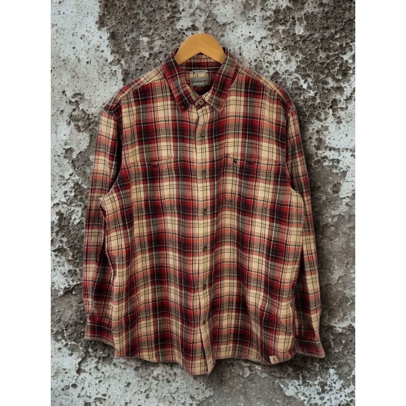 Carhartt Carhartt Long Sleeve Plaid Flannel Shirt XL Relaxed Size US XL / EU 56 / 4 - 1 Thumbnail