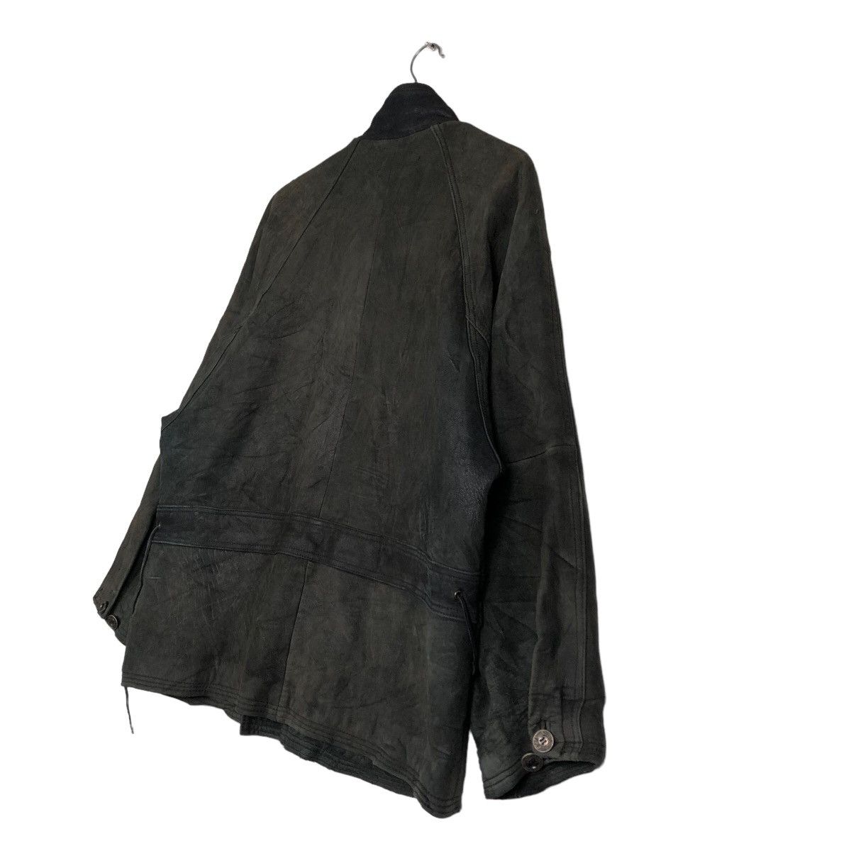 Issey Miyake 🔥Vintage Genuine Biker Leather Jacket Ball Basic Japan Size US M / EU 48-50 / 2 - 9 Thumbnail