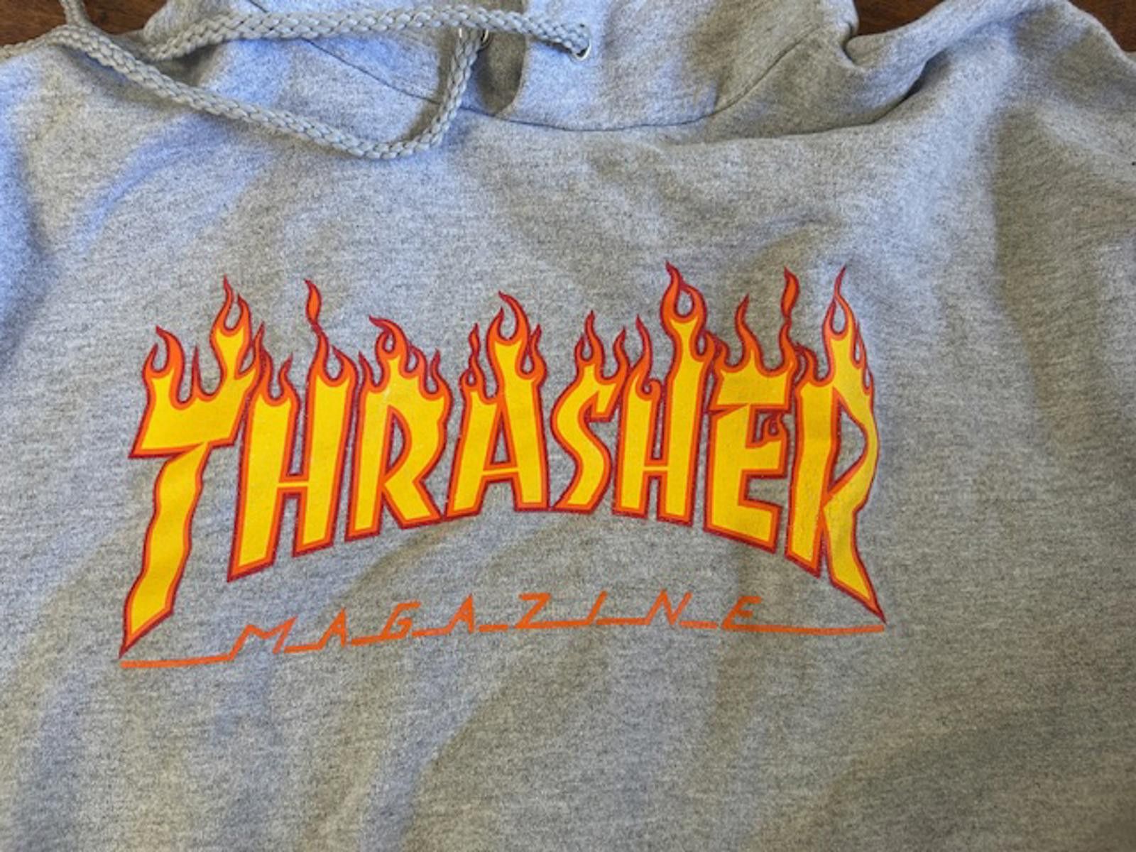 Thrasher Thrasher Flame Logo Hoodie Medium Gray Size US M / EU 48-50 / 2 - 1 Thumbnail