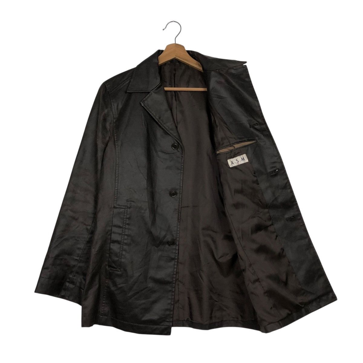 Japanese Brand 🔥VINTAGE SOFT LEATHER CHORE JACKET ASM ISSEY MIYAKE Size US S / EU 44-46 / 1 - 13 Thumbnail