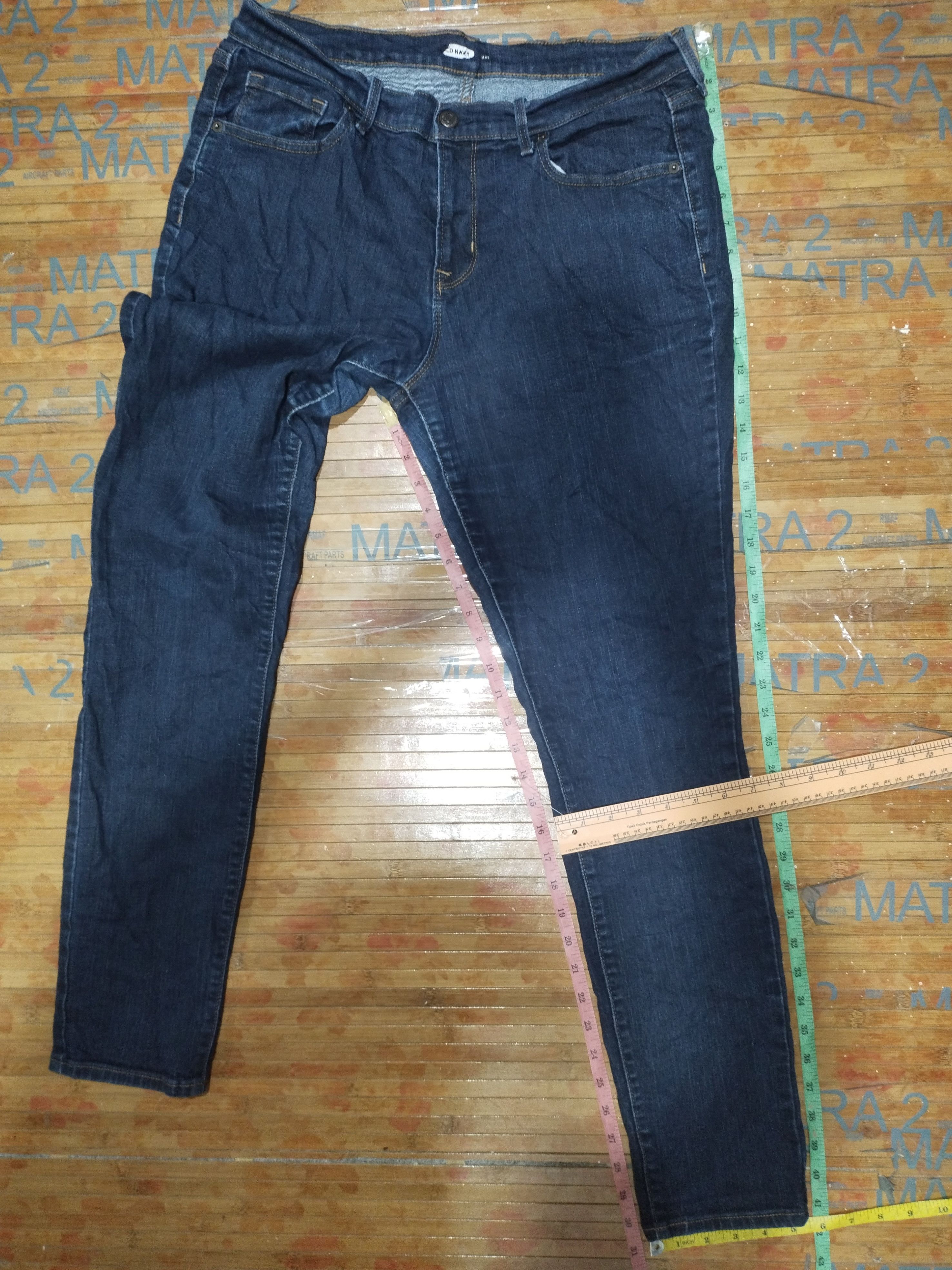 Old Navy × Vintage Jeans Stretch Women Old Navy Sz L ( 31"/32") Size 31" - 3 Thumbnail