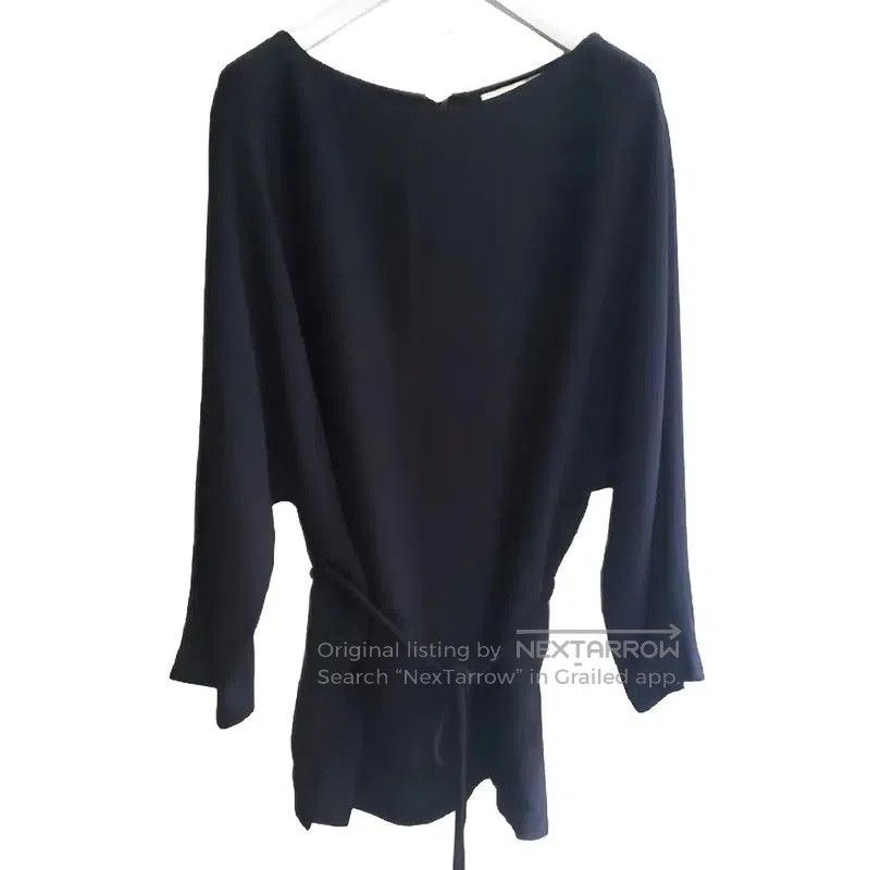 Valentino Valentino Black Long Sleeve Shirt with Belt . Size M / US 6-8 / IT 42-44 - 2 Thumbnail