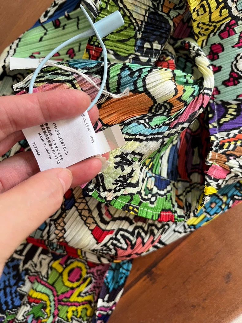 Issey Miyake Issey Miyake size:3 Colorful graffiti skirt Size 31" - 3 Thumbnail