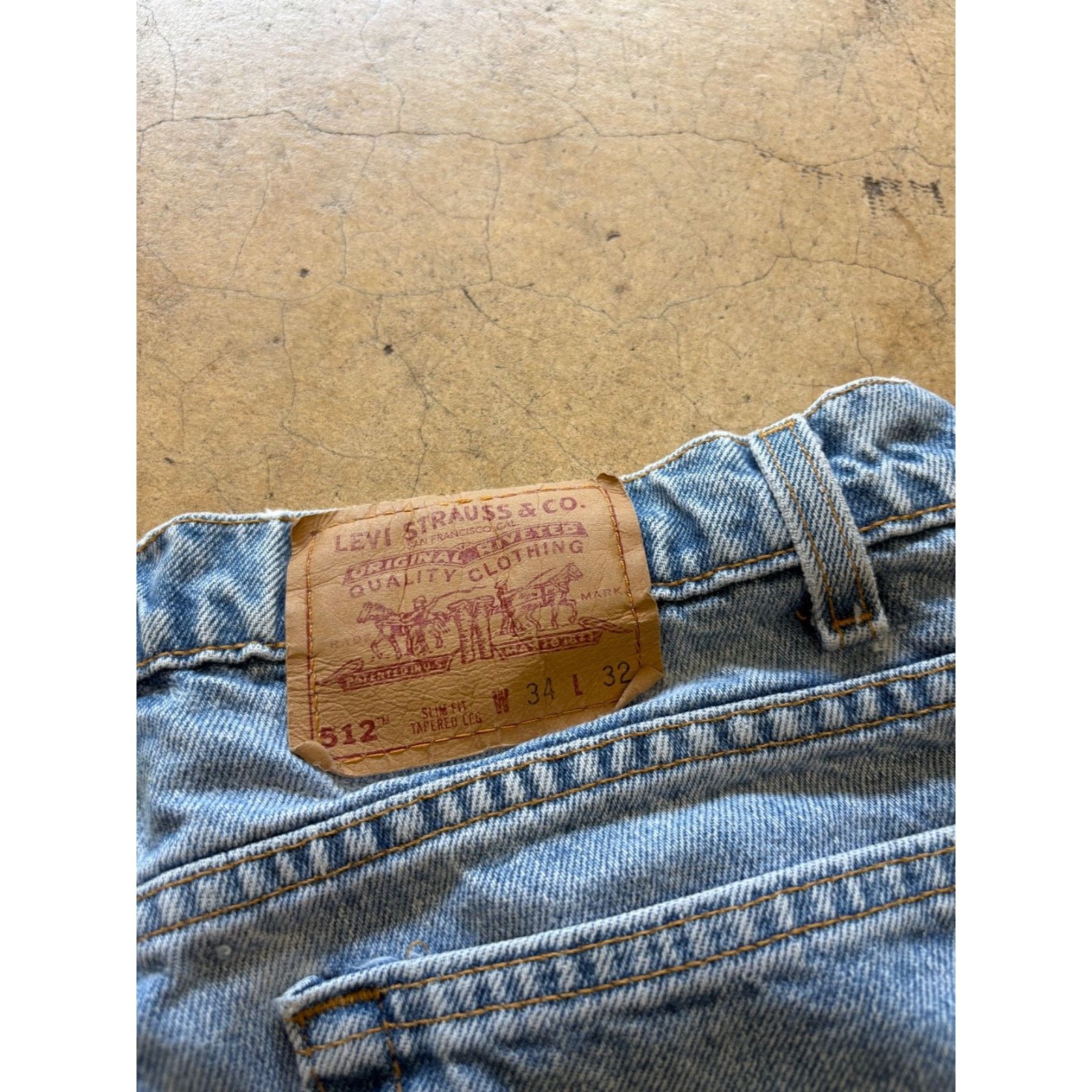 Levi's Vintage Levi’s 512 Slim Taper Jeans 34 Made in USA Mid Rise Size US 34 / EU 50 - 5 Thumbnail