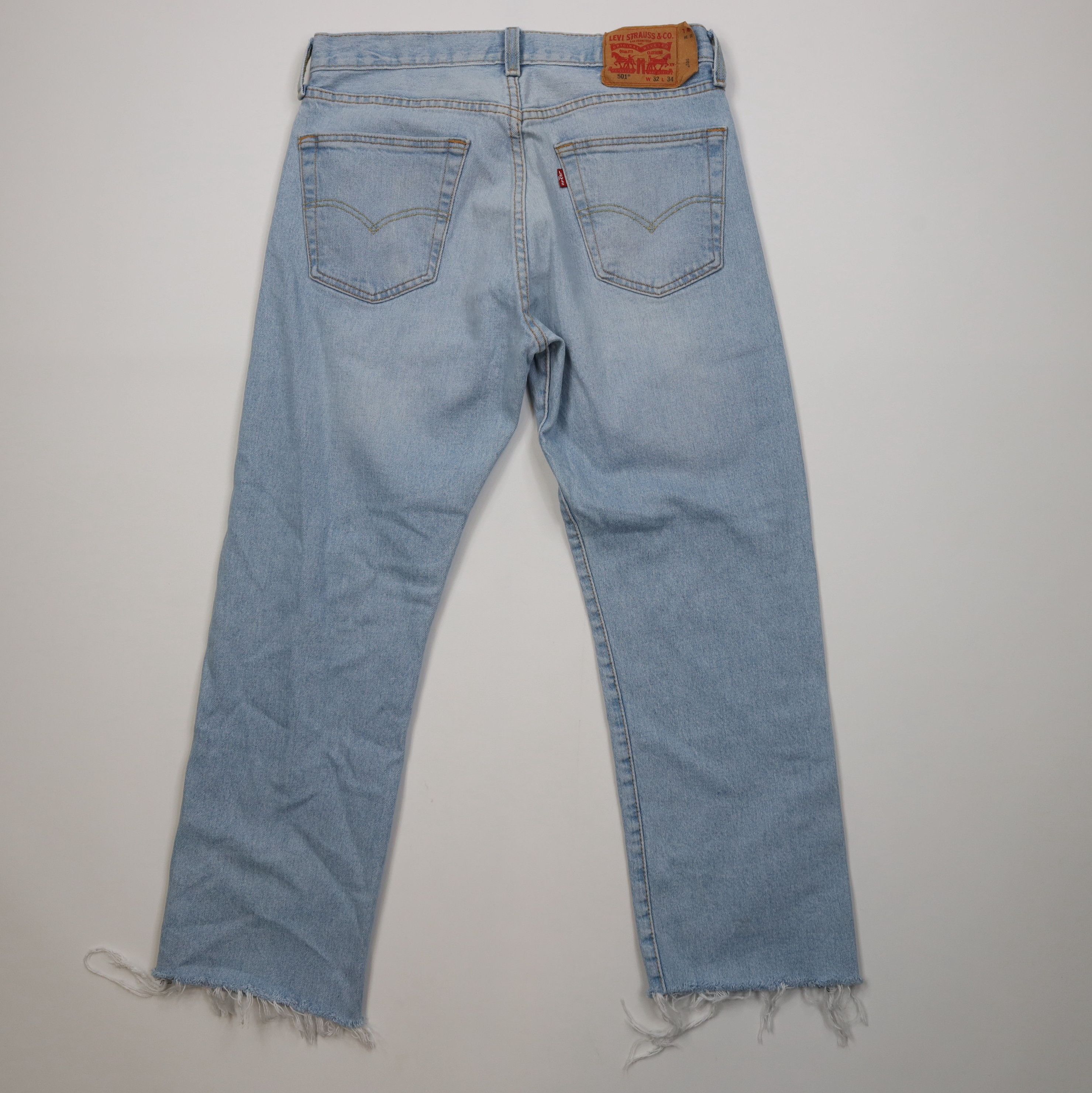 Levi's Vintage Y2K Levis 501xx Custom Cut Off Original Fit Jeans Size US 32 / EU 48 - 10 Thumbnail