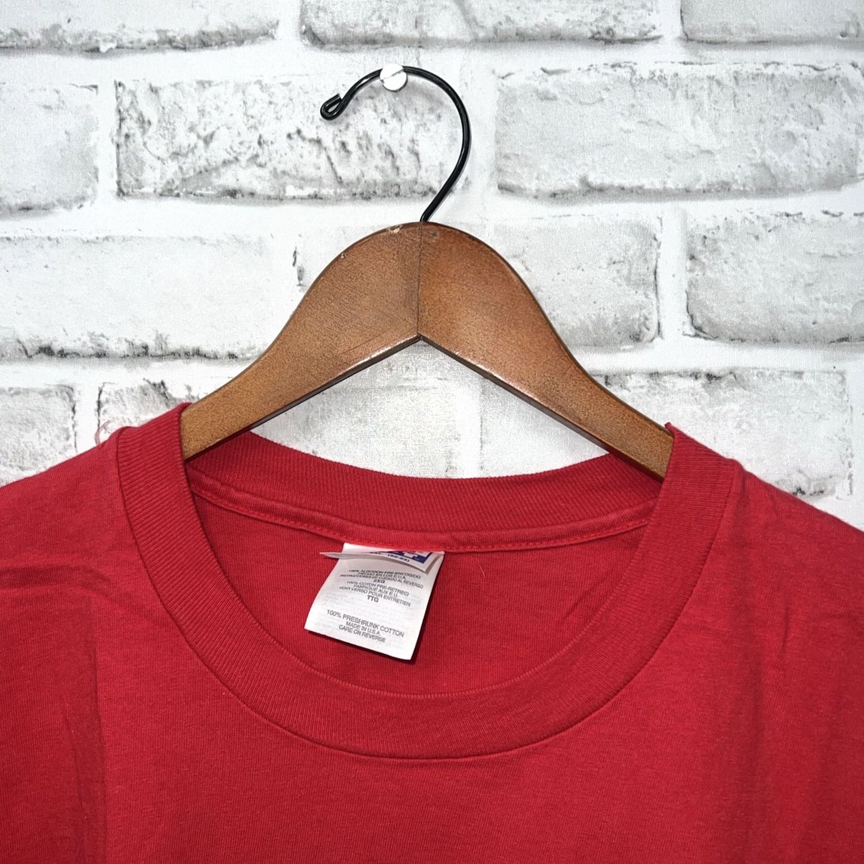 Hanes VTG Great Britain Flag Red T-Shirt Mens 2XL Hanes Single Stitch USA Size US XXL / EU 58 / 5 - 3 Thumbnail