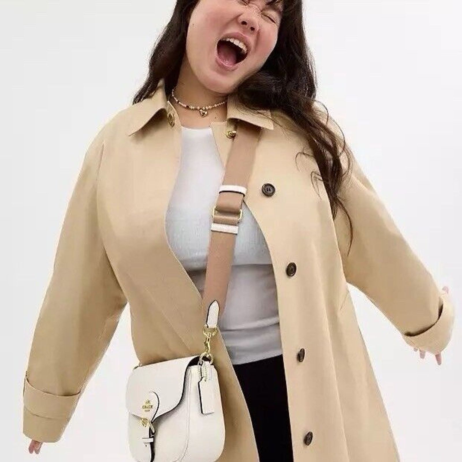 Coach NWT Coach Amelia Saddle Bag pockets Soft leather White Size ONE SIZE - 4 Thumbnail