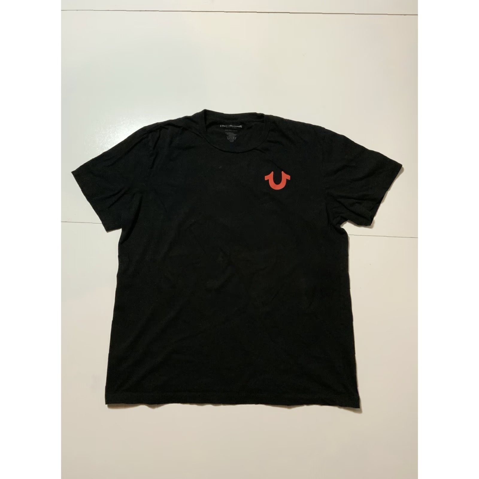 True Religion VINTAGE True Religion Jeans Horseshoe Buddha Black/Red Graphic S/S Crew T-Shirt 2XL Mens Size US XXL / EU 58 / 5 - 2 Thumbnail