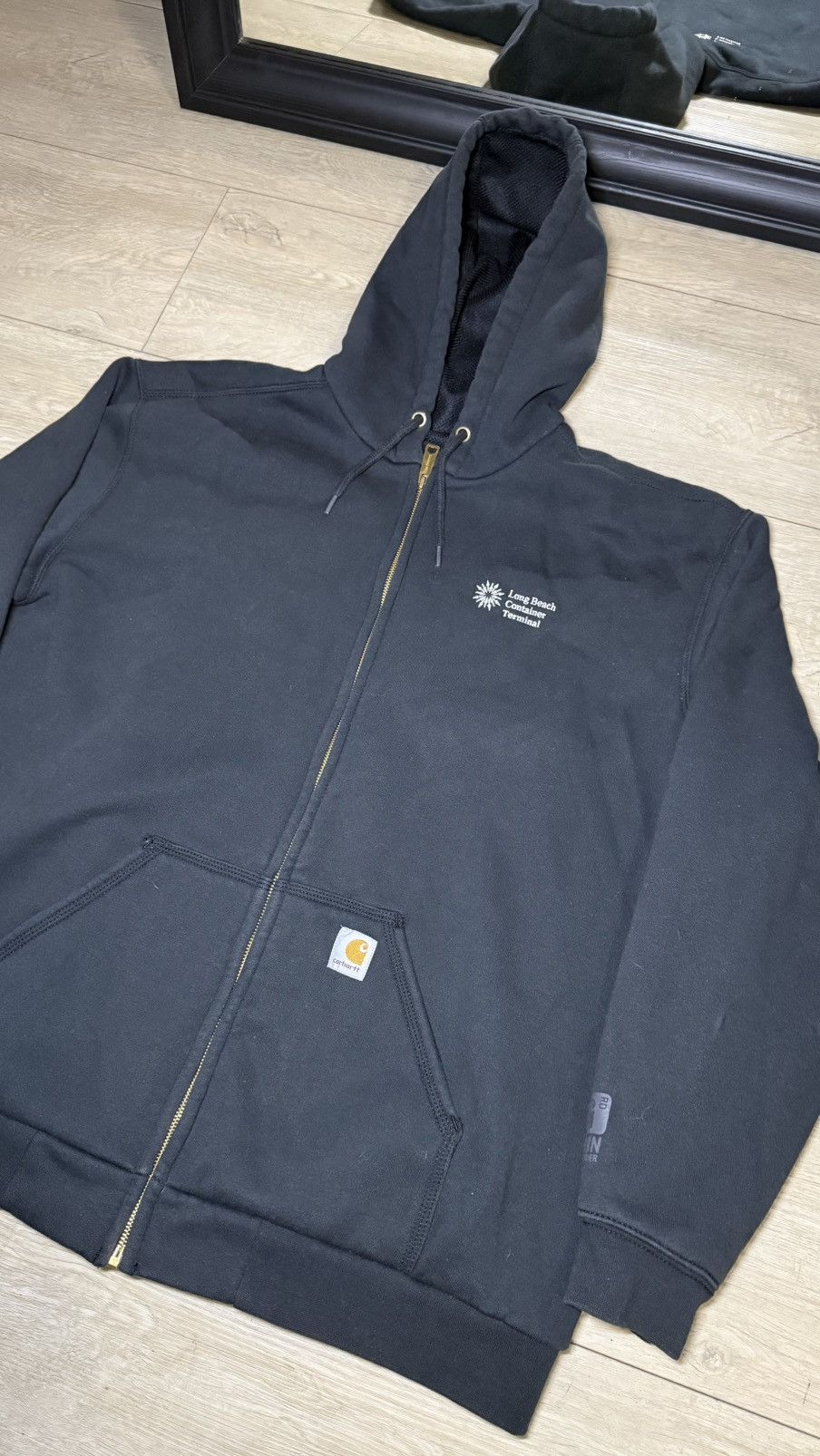 Carhartt Carhartt Midweight Rain Defender Thermal Lined Zip Up Hoodie Size US XL / EU 56 / 4 - 2 Thumbnail