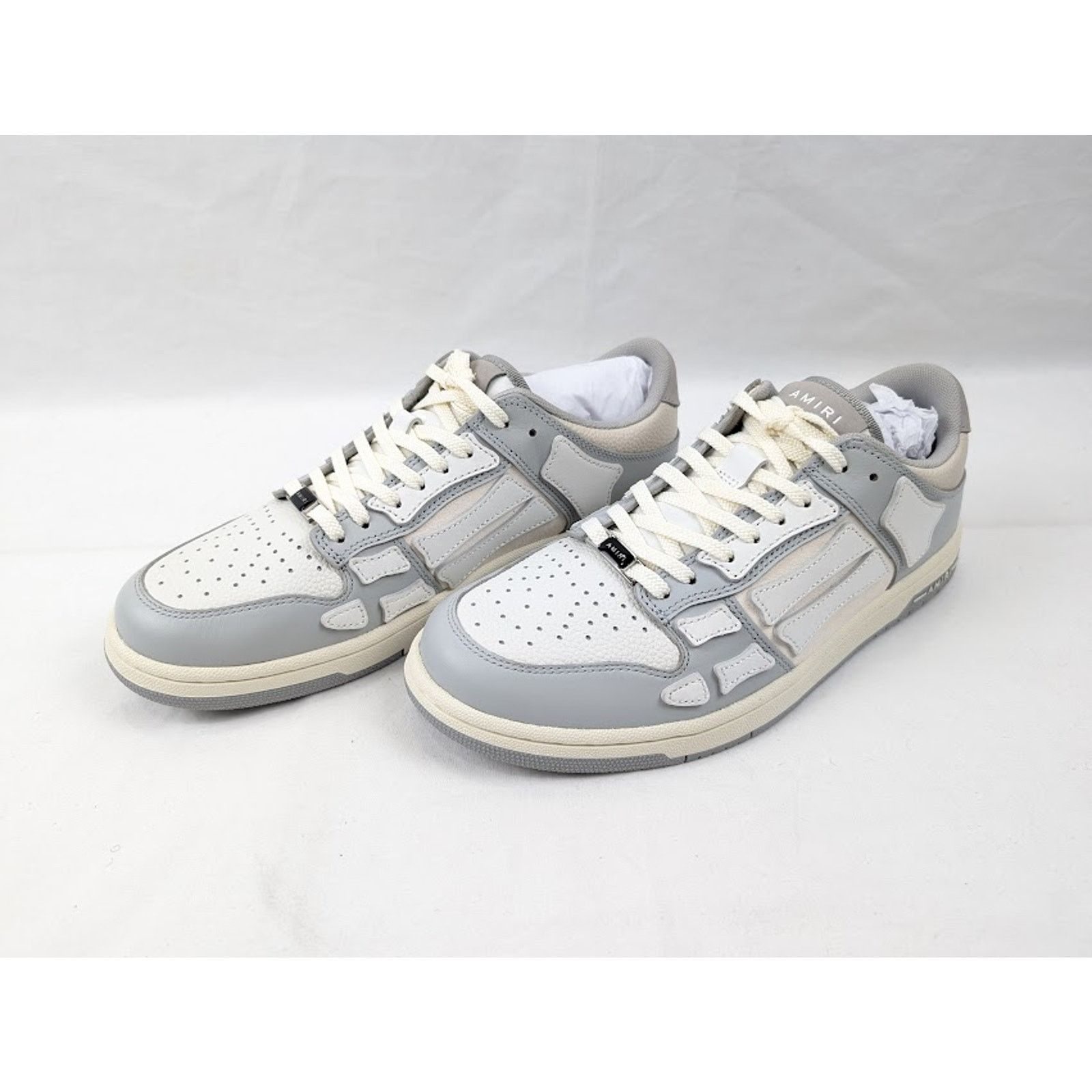 Amiri o1rshd1 Skelton Low-Top Sneakers in Grey Size US 12 / EU 45 - 16 Thumbnail