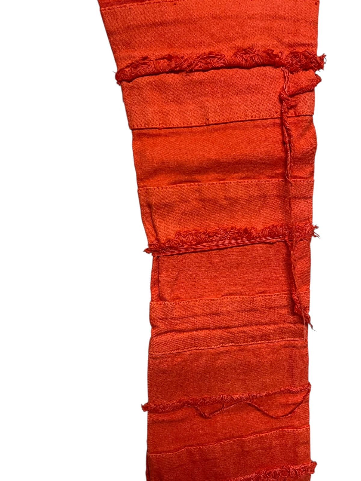 Valabasas Valabasas Stacked Distressed Denim Orange Patchwork Jeans Size US 30 / EU 46 - 8 Thumbnail