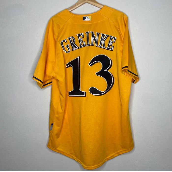 Vintage Milwaukee Brewers Yellow Jersey Grailed