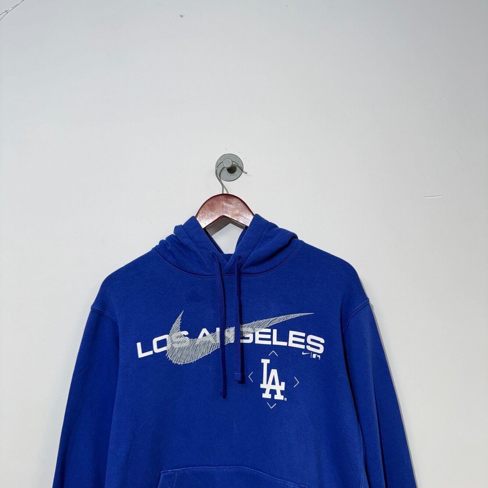 Nike × Vintage Nike Unisex Blue Cotton Hoodie Size S Los Angeles NBA Sport Size US S / EU 44-46 / 1 - 5 Thumbnail
