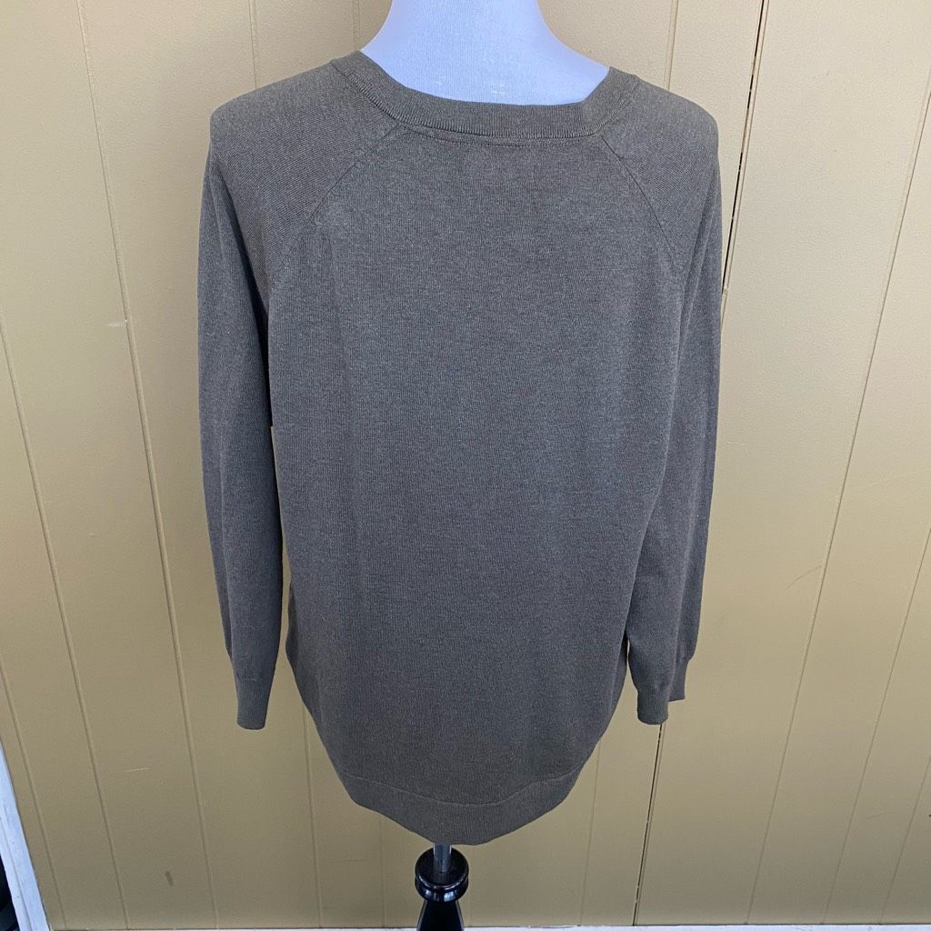 Other Survival women L V-cut Longsleeve sweater w/side slits olive Size L / US 10 / IT 46 - 8 Thumbnail