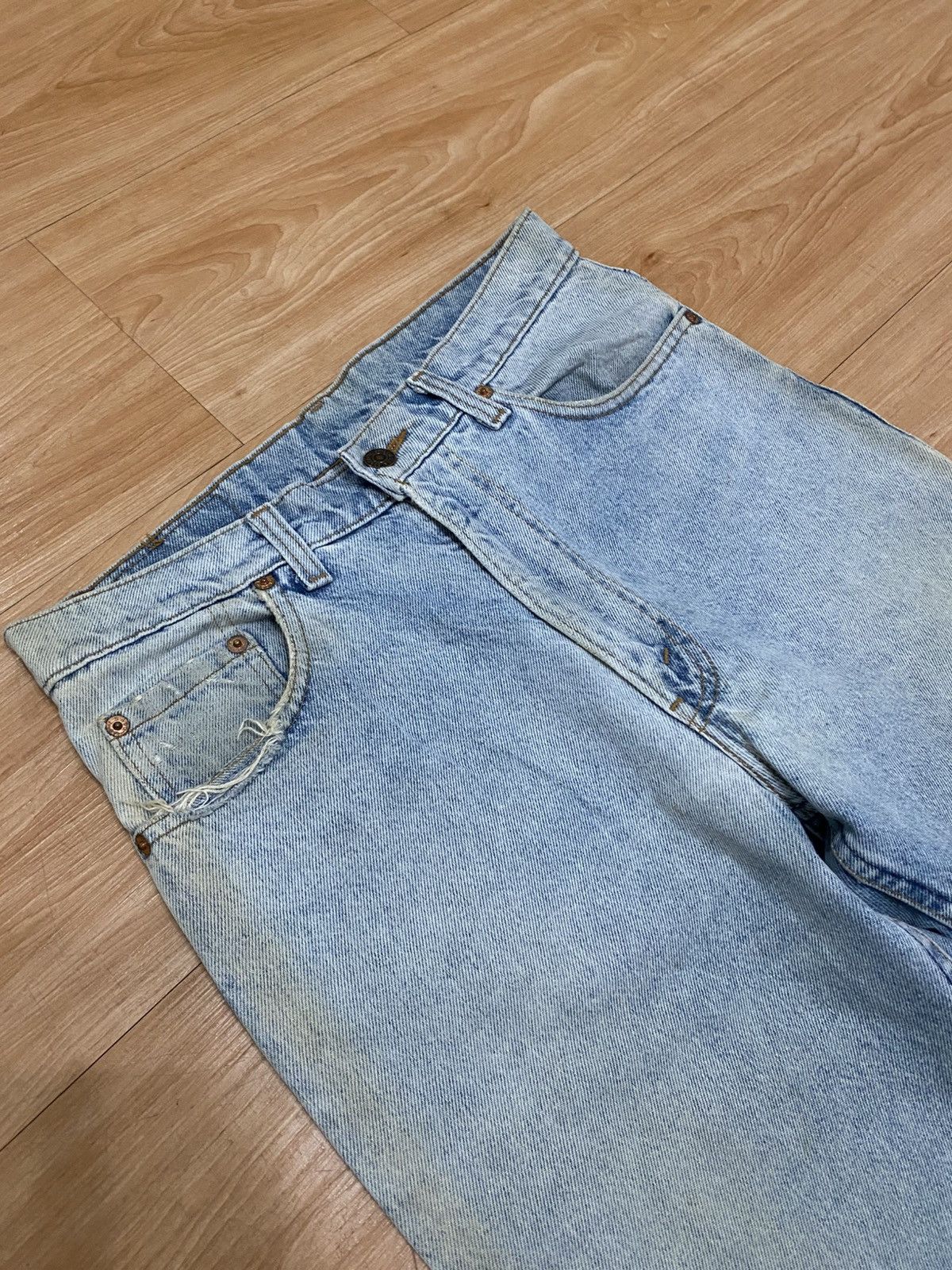 Levi's × Vintage Vintage 90s levis 510 regular fit distressed denim Size US 30 / EU 46 - 3 Thumbnail