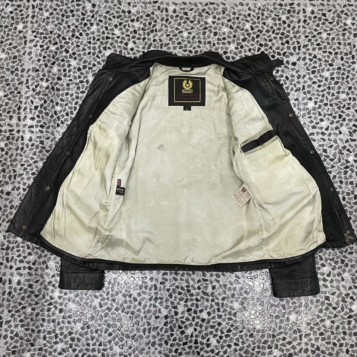 Belstaff Belstaff Gold Label Black Leather Jacket Size US L / EU 52-54 / 3 - 3 Thumbnail