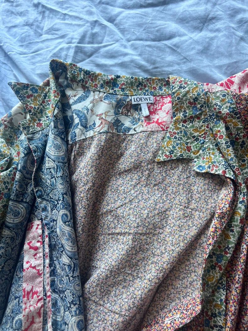 Loewe LOEWE A chequered floral shirt Size S / US 4 / IT 40 - 3 Thumbnail