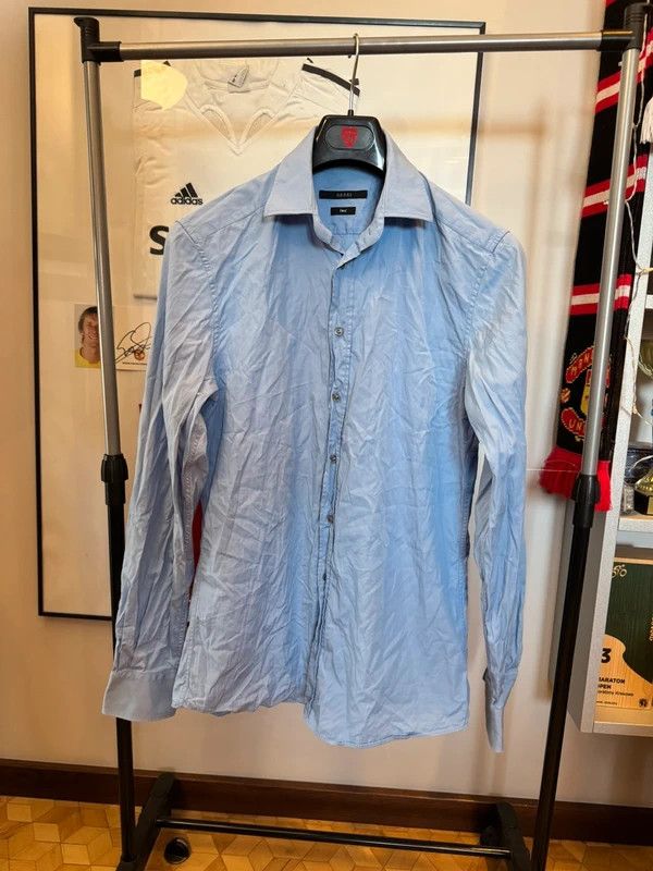 Gucci Gucci Blue Fitted Shirt 39 / 15.5 M Size US M / EU 48-50 / 2 - 1 Thumbnail