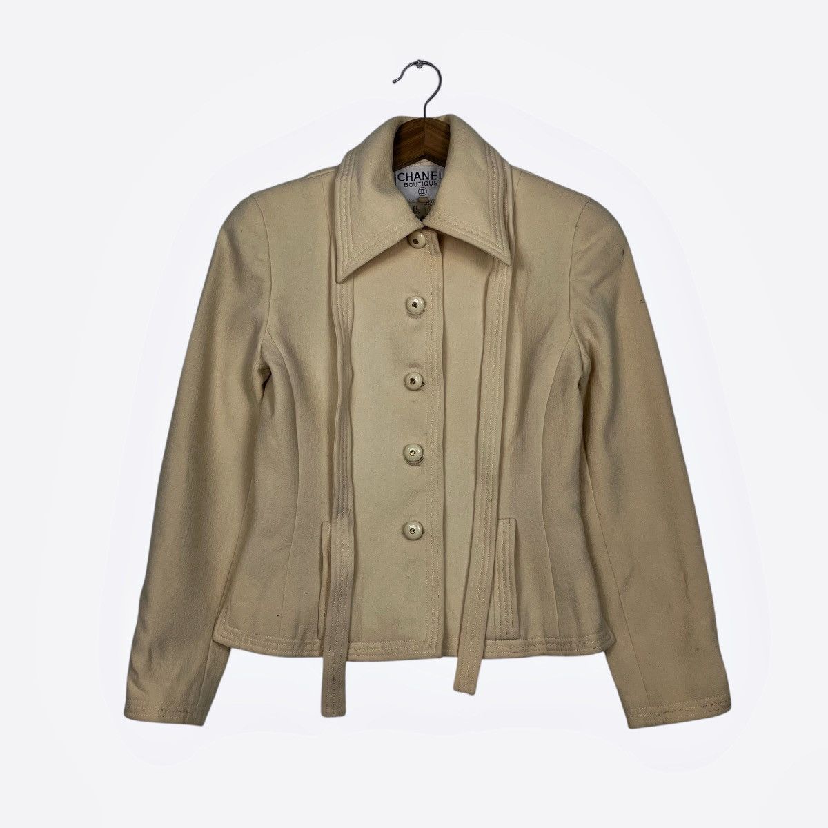 Chanel Vintage Chanel Boutique Light Brown Jacket Size XS / US 0-2 / IT 36-38 - 1 Thumbnail