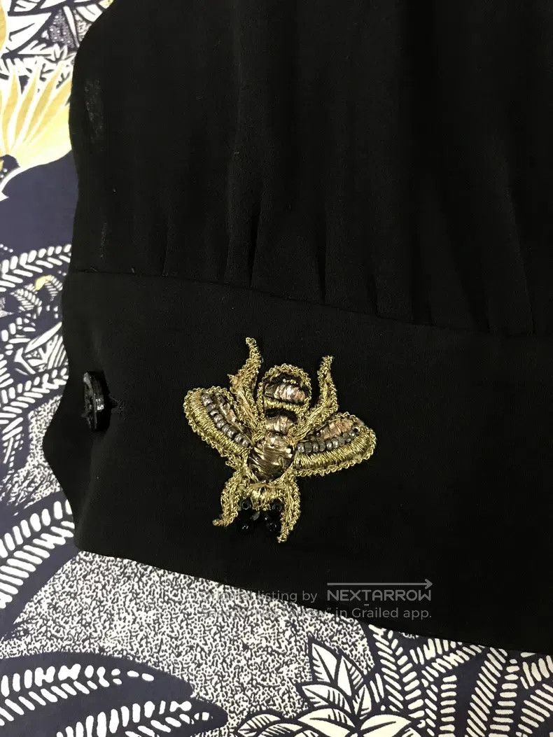 Gucci Gucci Black silk strap-in shirt Size S / US 4 / IT 40 - 3 Thumbnail