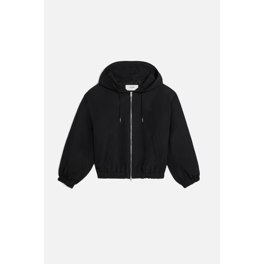 Celine CELINE Black Cotton Windbreaker Jacket New & Authentic (Men' Size US L / EU 52-54 / 3 - 1 Preview