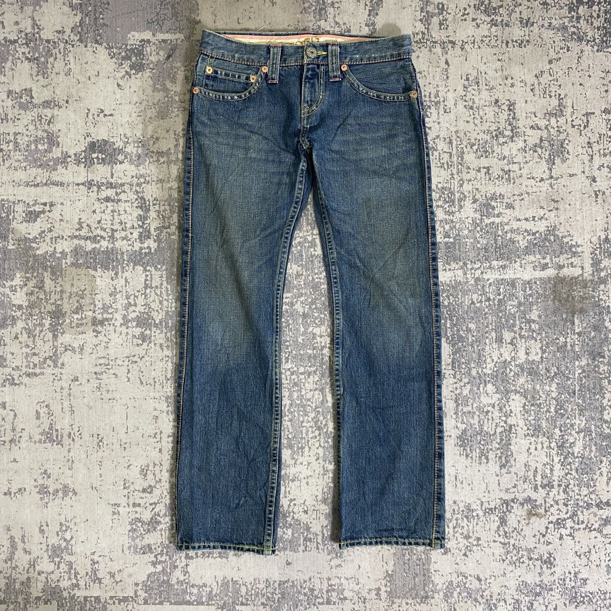 If Six Was Nine × Japanese Brand × Le Grande Bleu (L.G.B.) Vintage Cocolulu Raw Faded Jeans Size 32" / US 10 / IT 46 - 1 Thumbnail