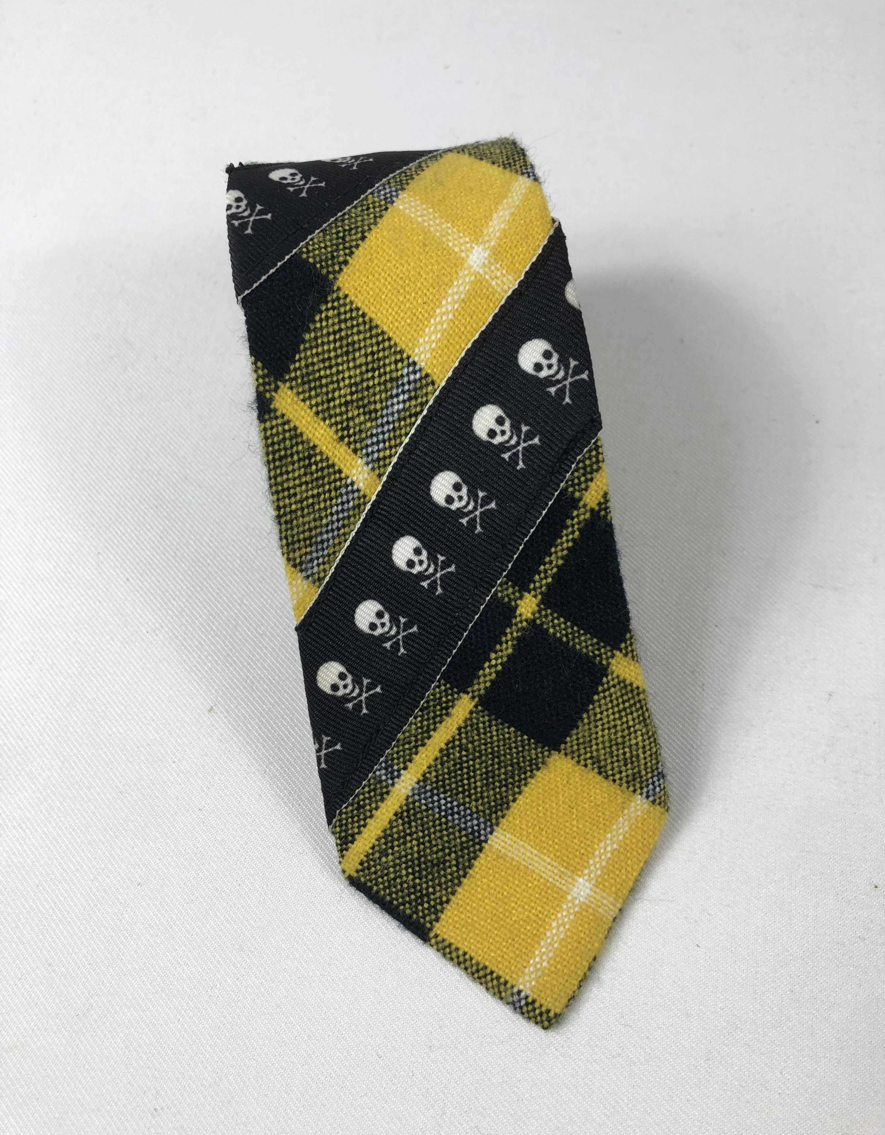 Seditionaries Rare BTM Japan Skulls Checkered Punk Style Tie Size ONE SIZE - 1 Thumbnail