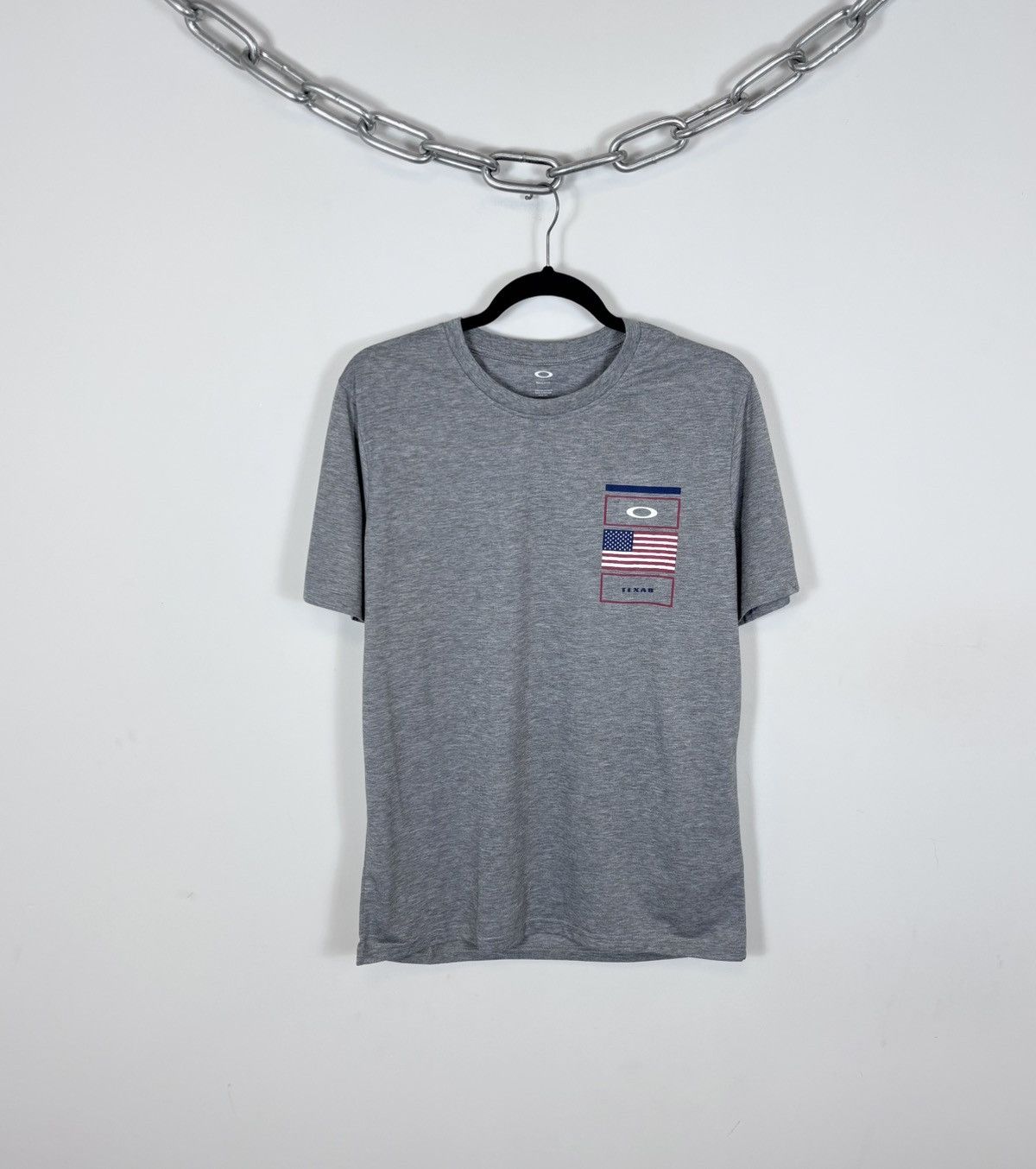 Oakley Oakley Gray Melange NWT Texas USA T-Shirt Tee Men’s Big Logo Size US M / EU 48-50 / 2 - 1 Thumbnail