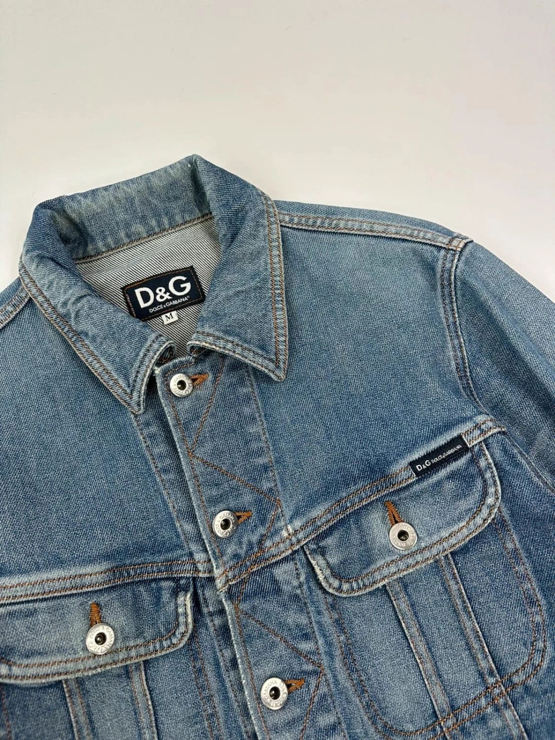 Dolce & Gabbana Dolce Gabbana boxy Crop Denim Jacket Size US M / EU 48-50 / 2 - 2 Thumbnail
