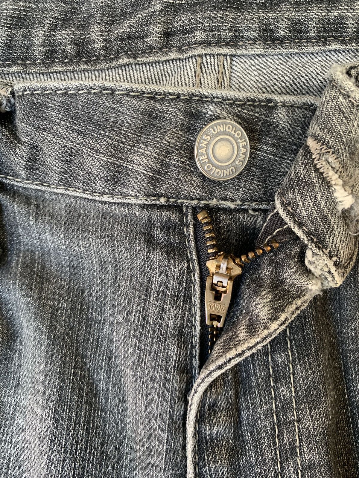 Undercover × Uniqlo Vintage Y2K Uniqlo Faded Washed Flare Jeans Size US 29 - 4 Thumbnail
