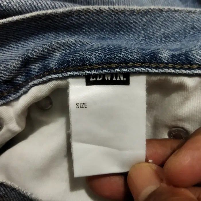 Edwin × Vintage EDWIN VINTAGE DISTRESSED LIGHT BLUE JEANS PANTS Size US 33 - 12 Thumbnail