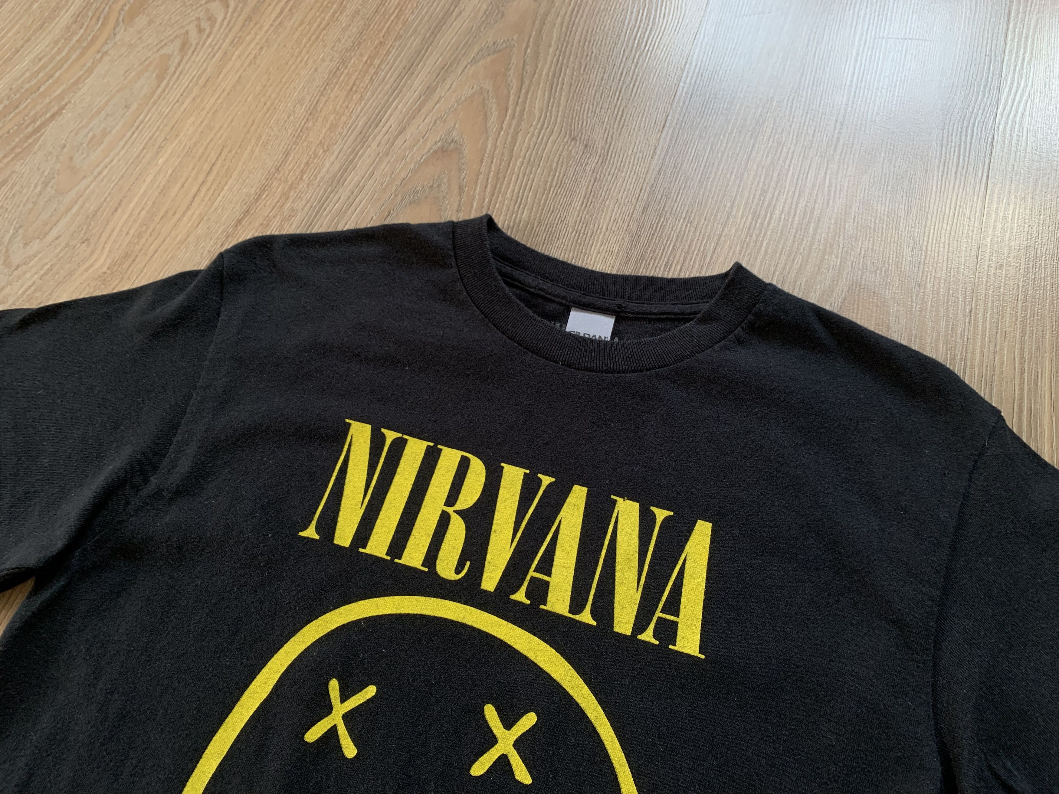 Band Tees × Gildan × Nirvana Gildan Nirvana Logo Cotton Printed T Shirt Size US S / EU 44-46 / 1 - 4 Thumbnail