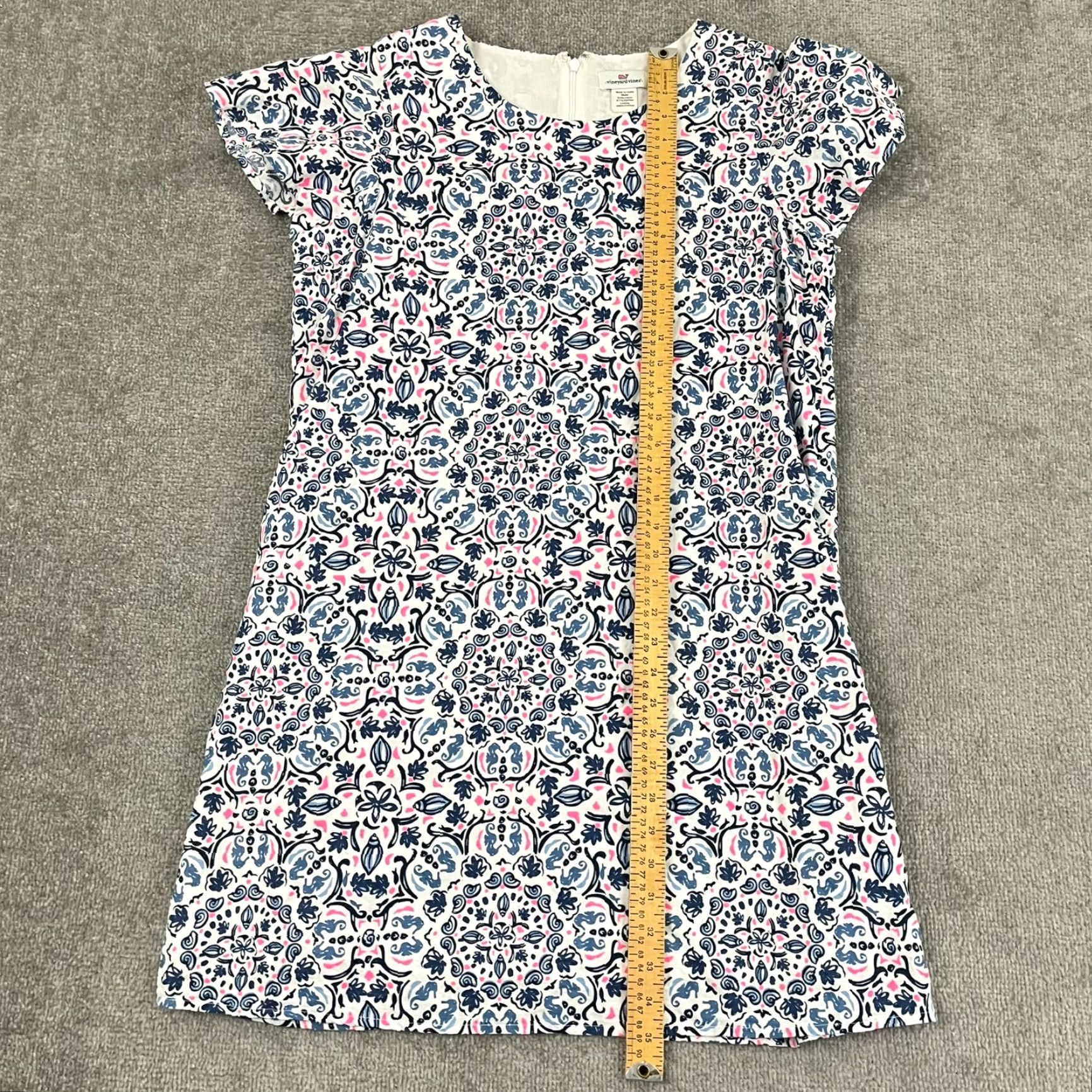 Vineyard Vines Vineyard Vines Women's Dress Large Abstract Shell Seahorse Linen Blend Beach Casual Party Summer Size L / US 10 / IT 46 - 3 Thumbnail