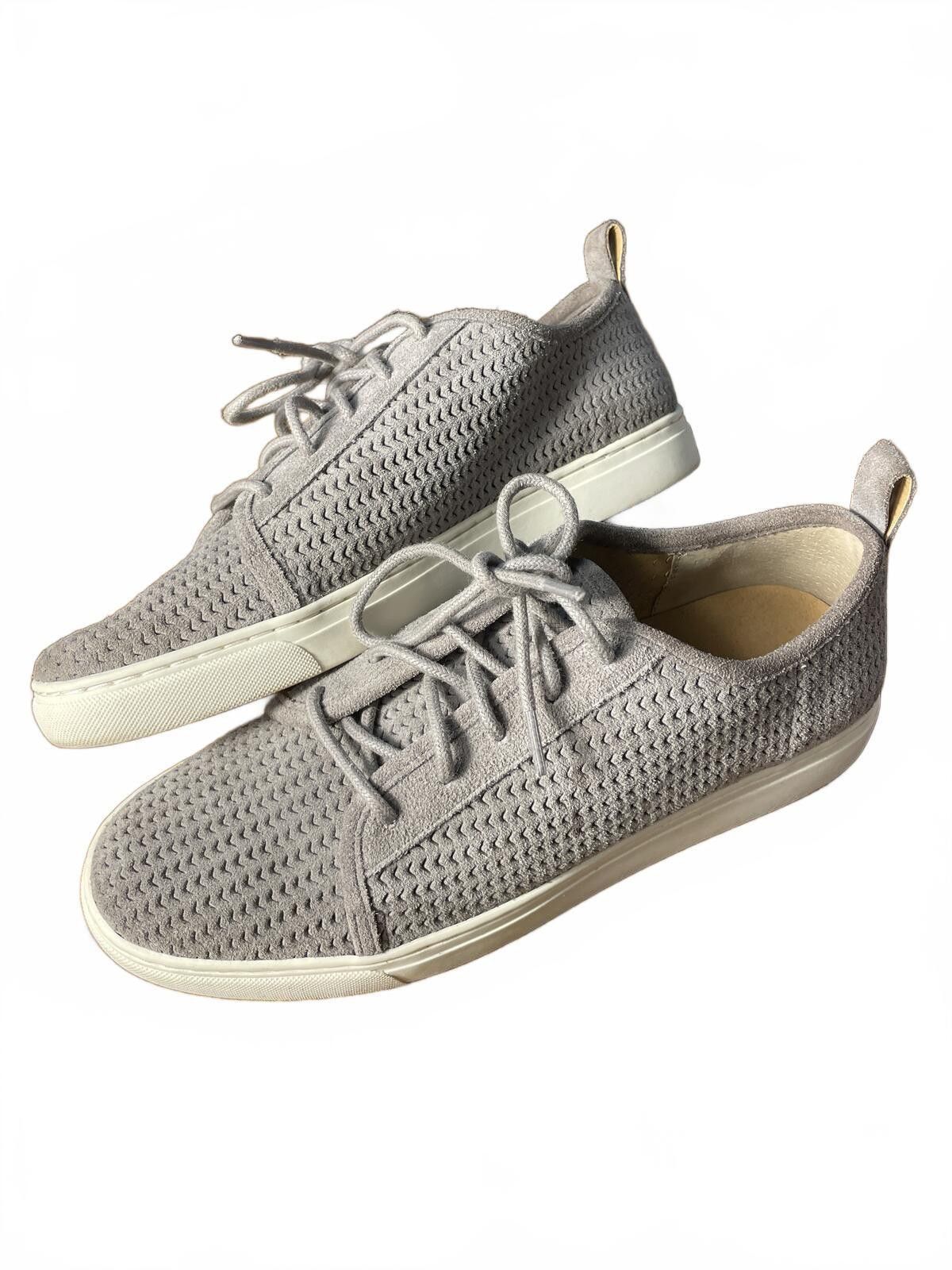 Lucky Brand Lucky Brand Leather Suede Lace Sneakers Shoes Women's 8 Gray Size US 8 / IT 38 - 7 Thumbnail
