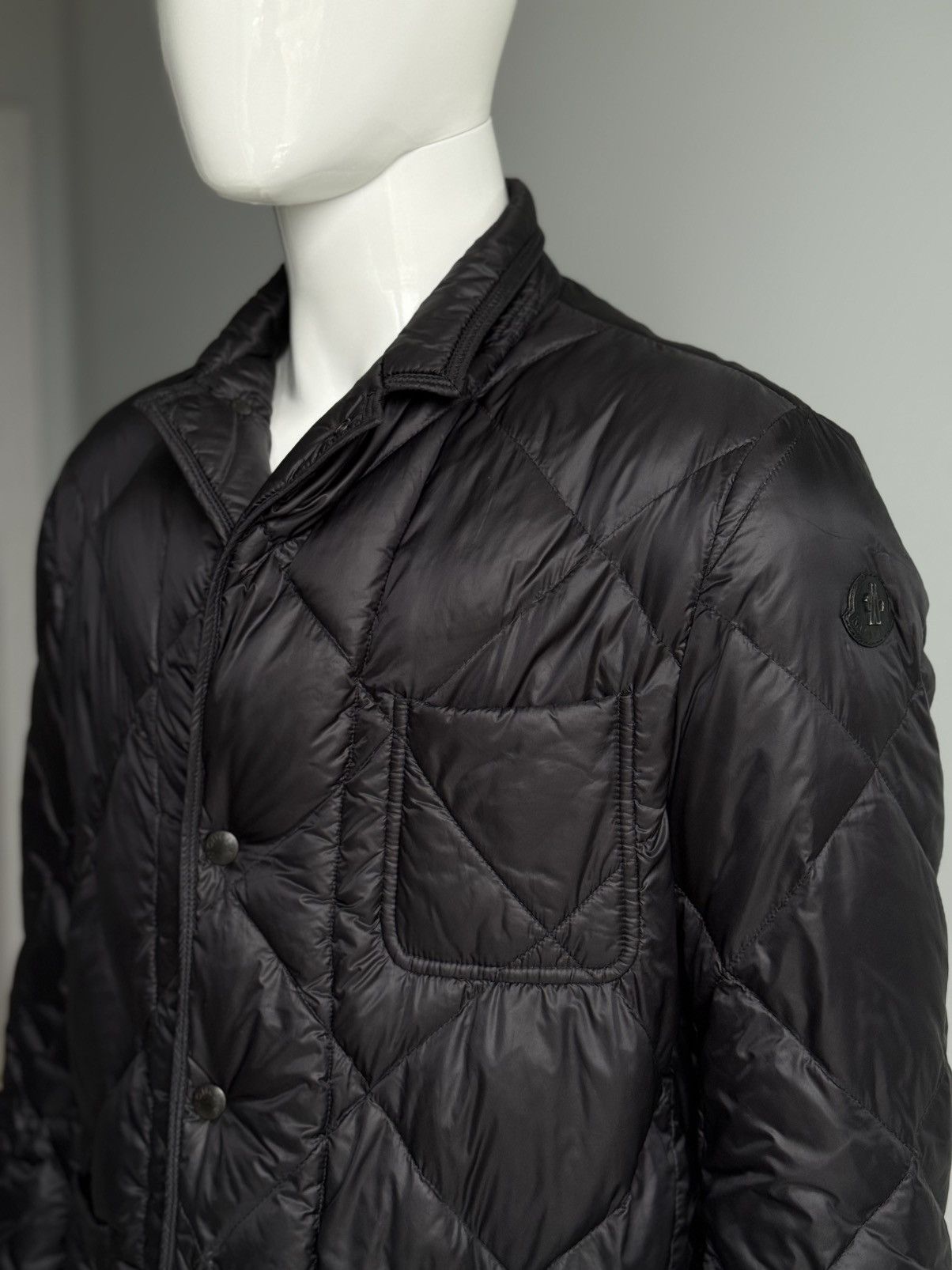 Moncler Moncler Herminier Men Down Puffer Black Logo Coat Jacket Size US L / EU 52-54 / 3 - 4 Thumbnail