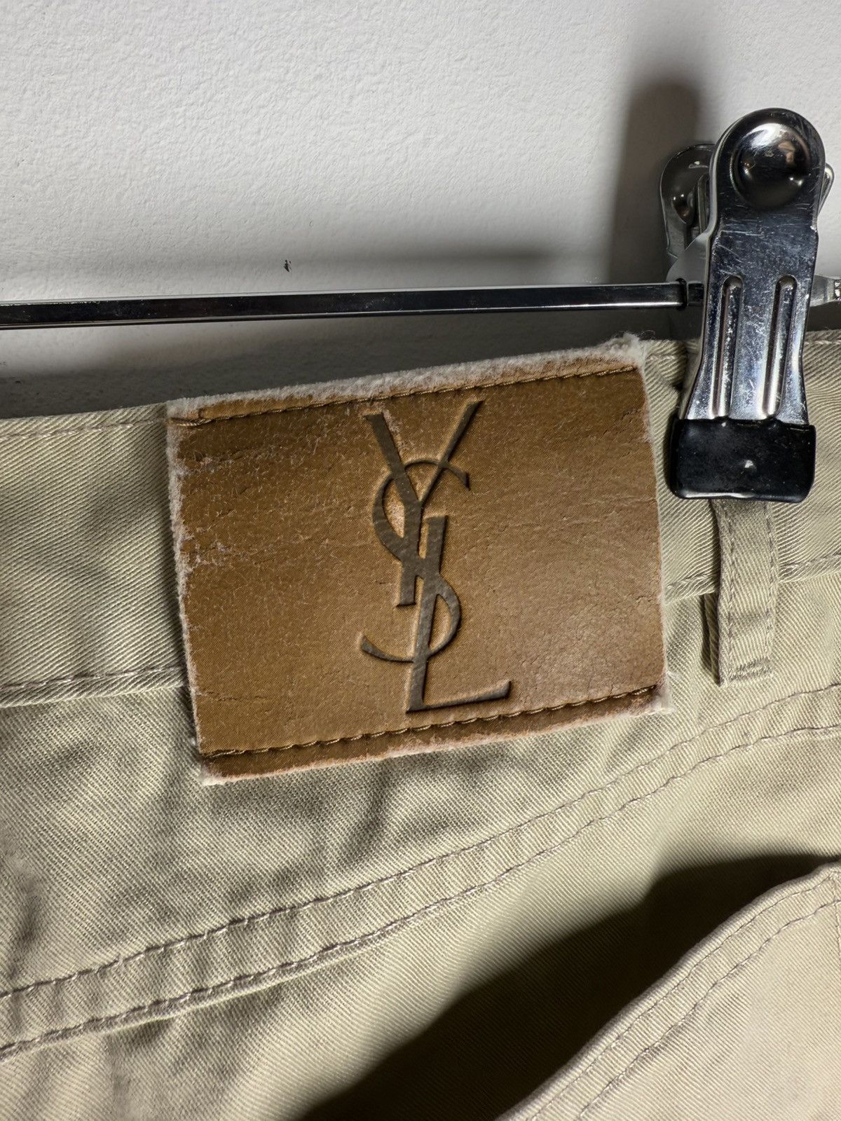 Yves Saint Laurent Beige 34x30 YSL Jeans Cotton Pants Size US 34 / EU 50 - 6 Thumbnail