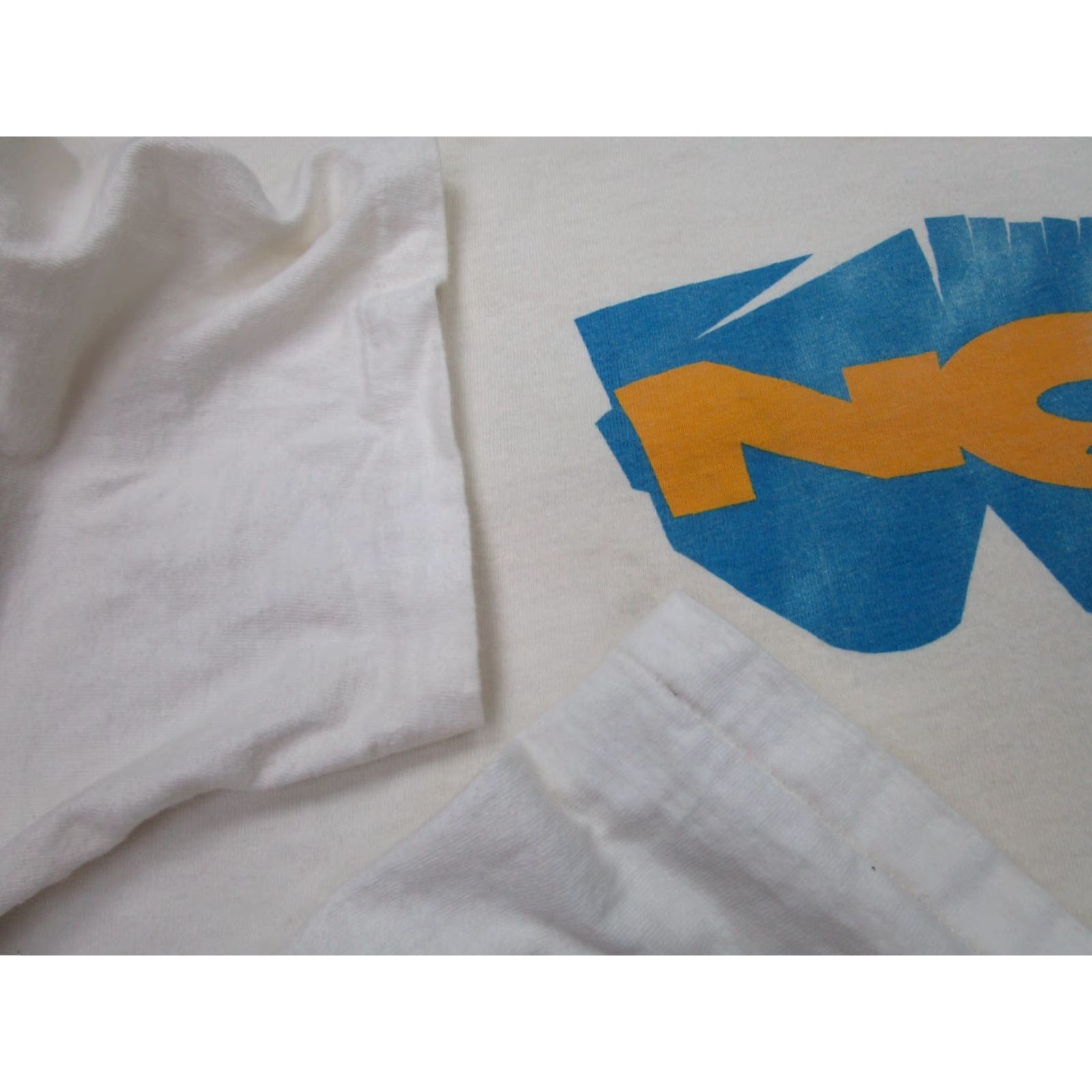 Hanes VINTAGE Hanes T-Shirt Mens XL White 90s Hip Hop Size US XL / EU 56 / 4 - 7 Thumbnail