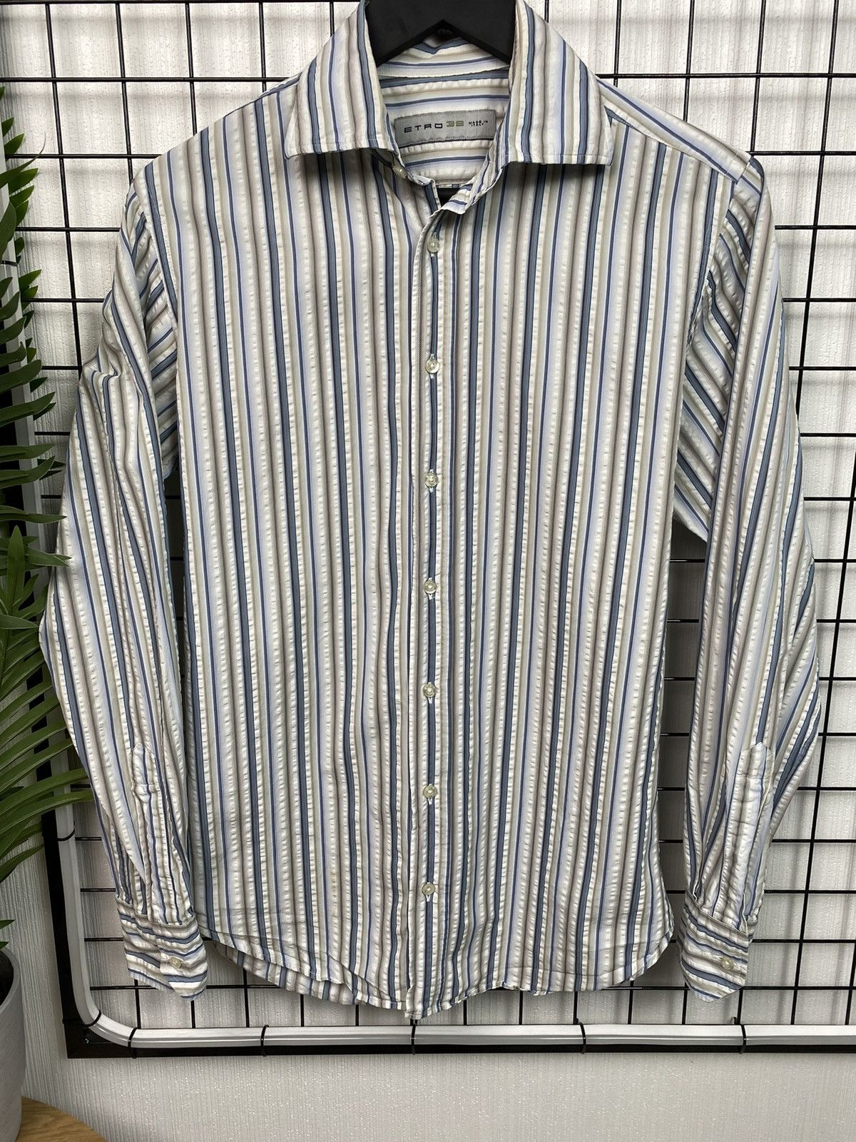 Etro Etro Multicolored Men Striped Long Sleeve Shirt size 39 Size US M / EU 48-50 / 2 - 5 Thumbnail