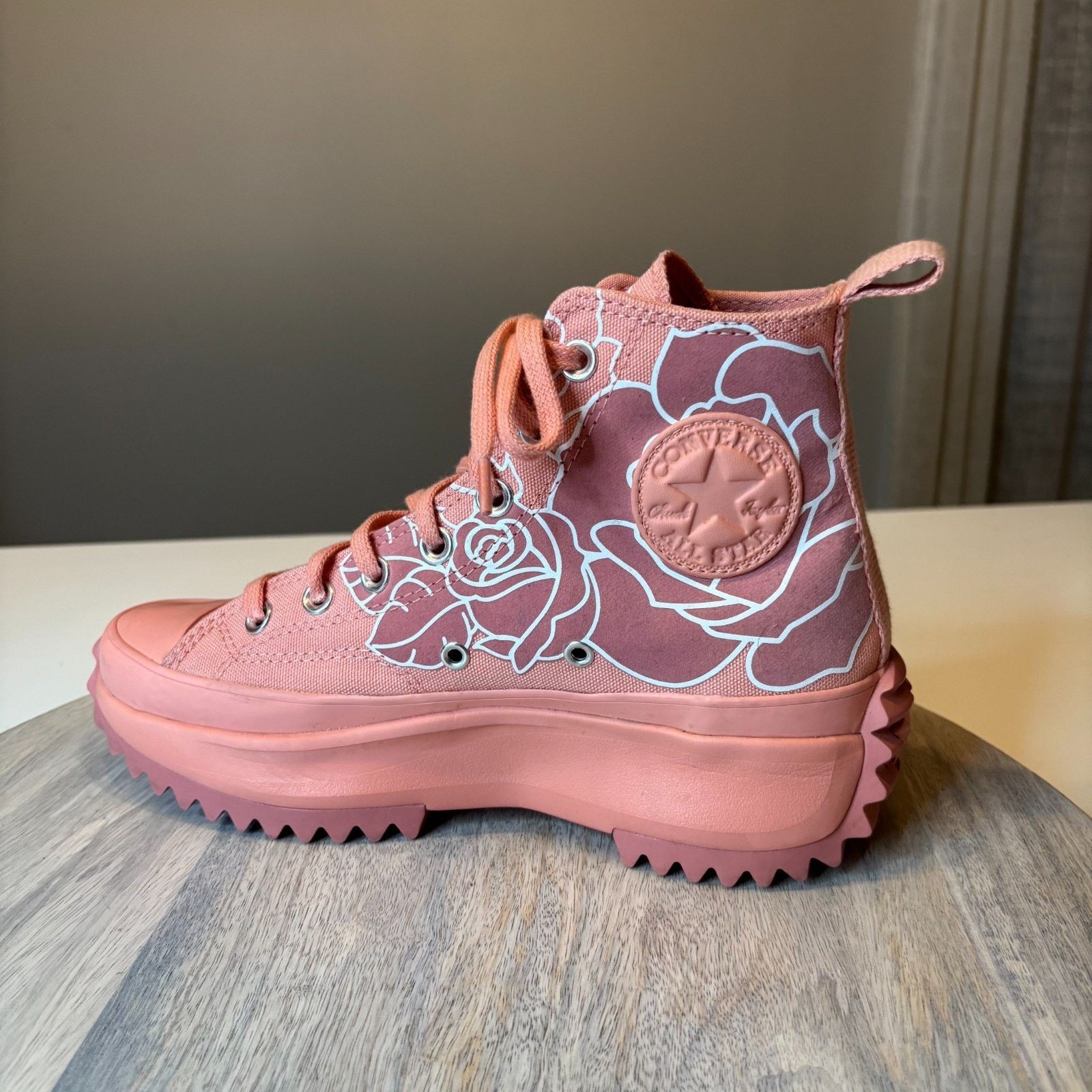 Converse Converse Run Star Hike Pink Quartez Floral Rose US Sz 7.5 Size US 7.5 / IT 37.5 - 4 Thumbnail