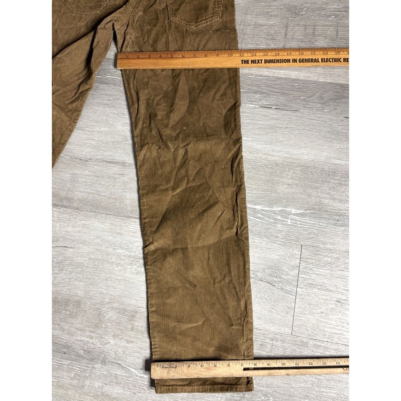 Levi's VINTAGE Levi's 94 Baggy Pants Womens 24x31 Brown Corduroy Relaxed High Rise Water Less 2 Size 42" / US 20 - 5 Thumbnail