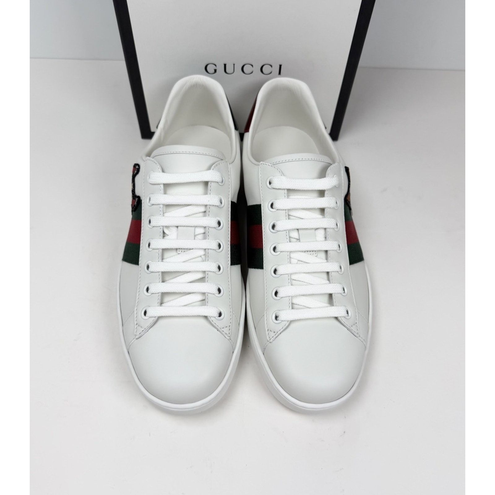 Gucci Size 7G/7.5US - Gucci Ace Leather Sneakers NEW Size US 7.5 / EU 40-41 - 4 Thumbnail